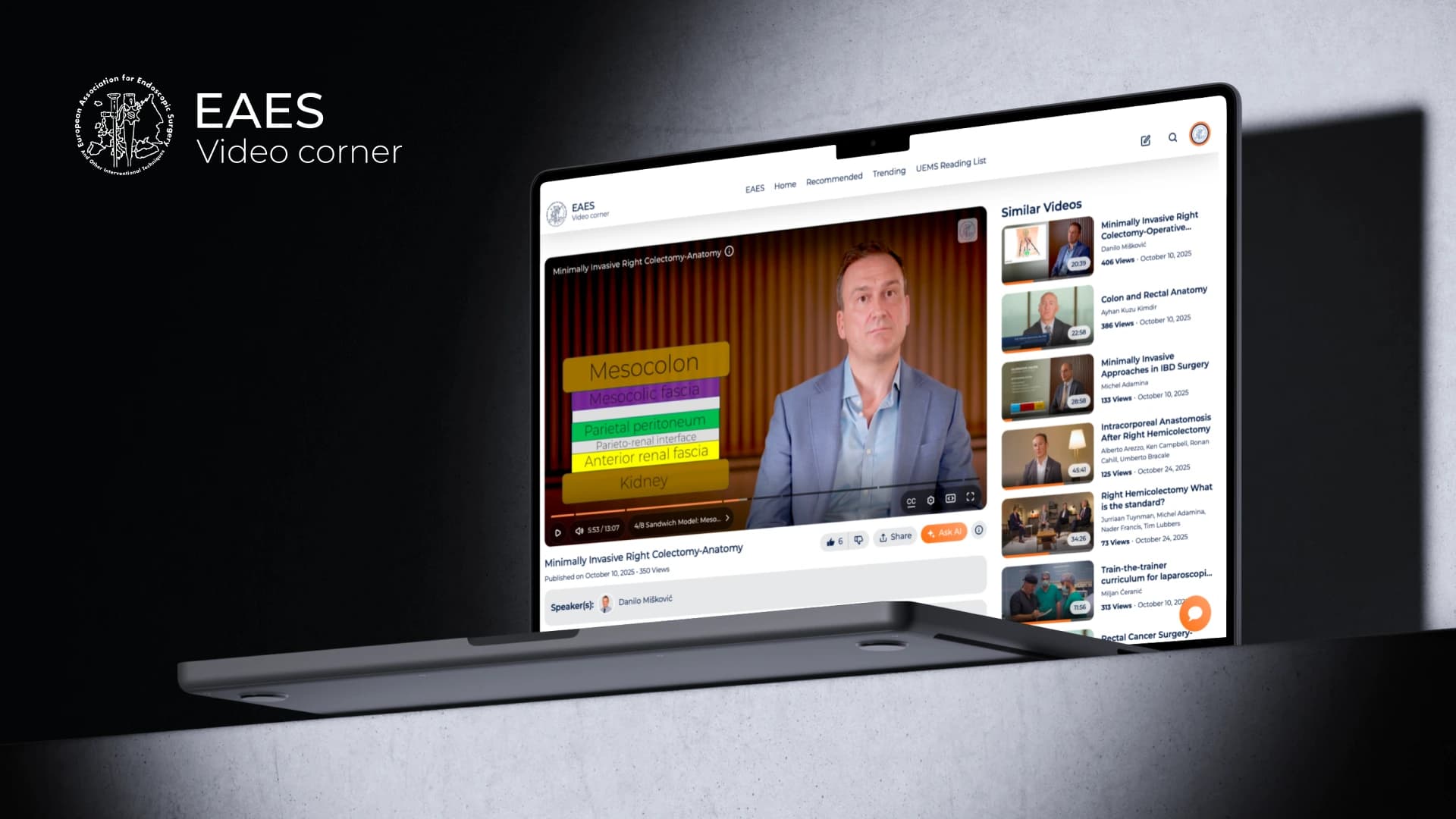 EAES Video Corner Platform